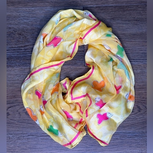 Chopard Accessories - Chopard Multicolor Fish Power Scarf - 100% Silk